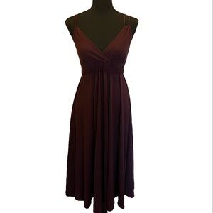 Mossimo empire waist midi length purple dress size XS